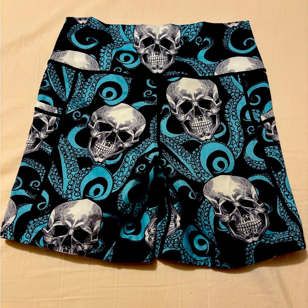 Constantly varied gear 7” shorts size small. Kraken skulls. CVG